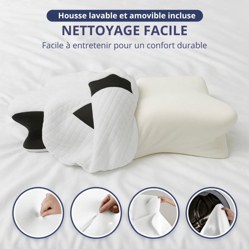 Oreiller Ovvea — Dormez mieux sans douleur