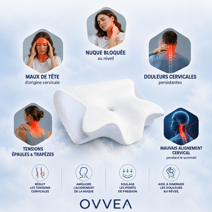 Oreiller Ovvea — Dormez mieux sans douleur